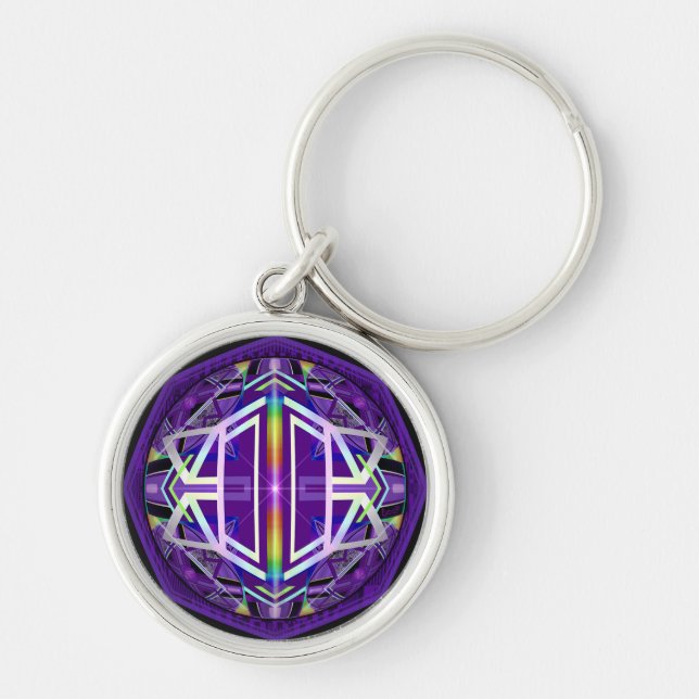 Purple W3 Key Ring (Front)