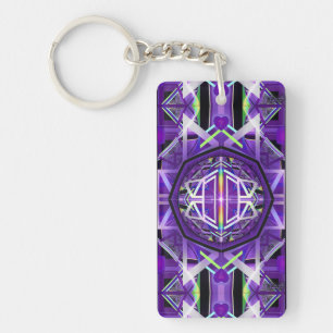 Purple W3 Key Ring