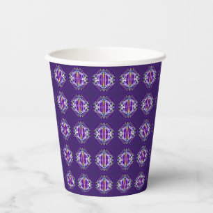 Purple W3 Paper Cups