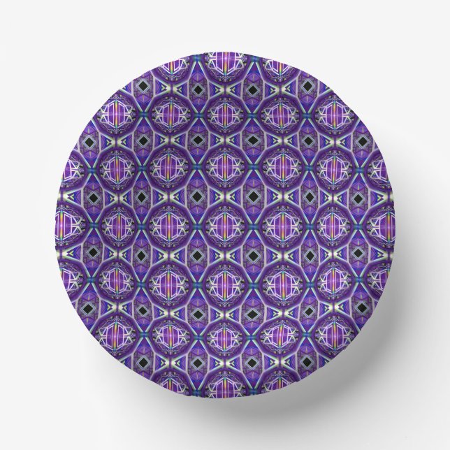 Purple W3 Paper Plate (Front)