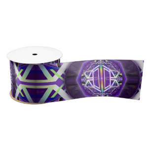 Purple W3 Satin Ribbon
