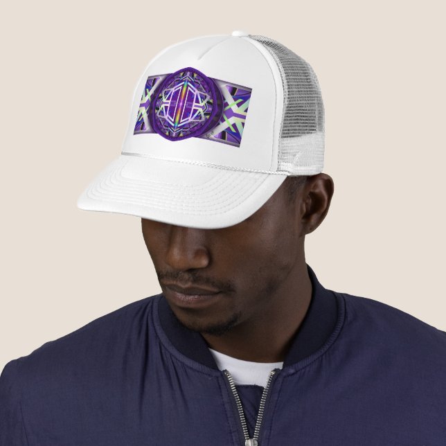 Purple W3 Trucker Hat (In Situ)