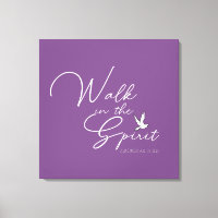 Purple Walk in the Spirit Bible Verse 