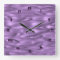 Purple Wall Clock
