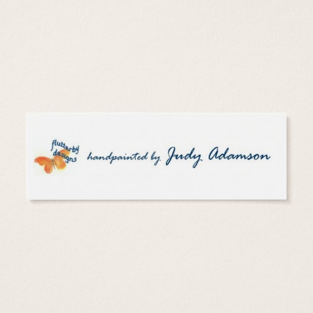 Purple Wallflower Bookmark (Back)