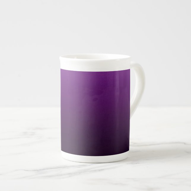Purple Wallpaper Background Bone China Mug (Front Right)