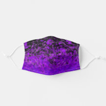 Purple Warped Dots - Face Mask
