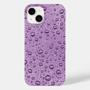 Purple water droplets Case-Mate iPhone 14 case