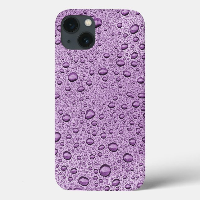 Purple water droplets Case-Mate iPhone case (Back)