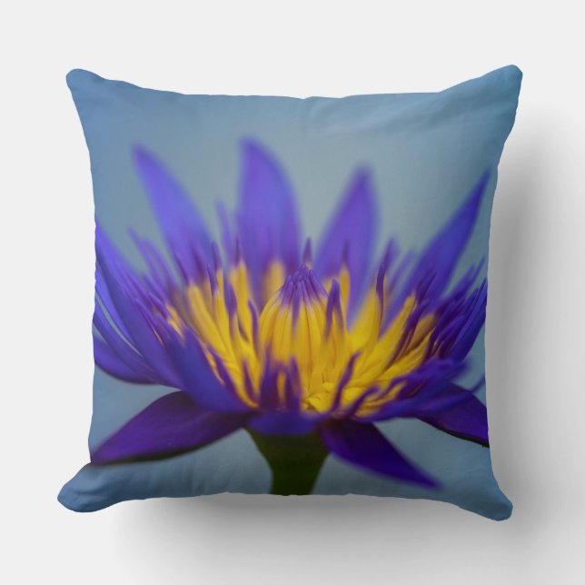 Purple Water Lily Cushion (Front)