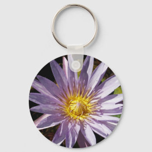 Purple Water Lily Keychain