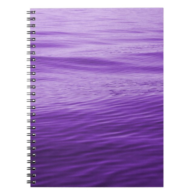 Purple Water Spiral Notebook (Front)