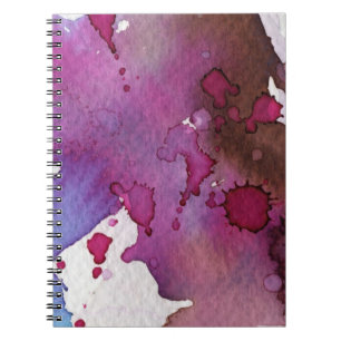 Purple Watercolor Background Notebook
