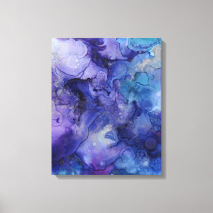 Purple watercolor canvas print