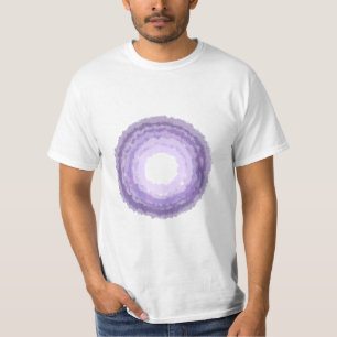 Purple watercolor circle design T-shirt