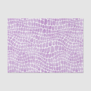 Purple Watercolor Crocodile Skin Tissue Paper