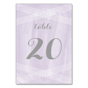 Purple Watercolor Deco Table Number