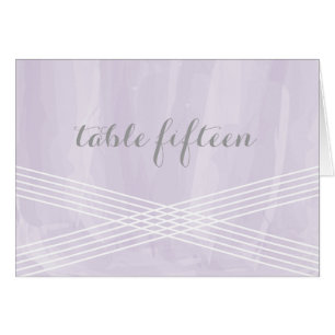 Purple Watercolor Deco Table Number