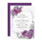 Purple Watercolor Floral Confetti Frame Wedding