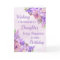 Purple Watercolor Flowers Daughter Birthday Card