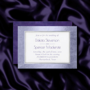Purple Watercolor Lavender Violet Pastel Frame Invitation