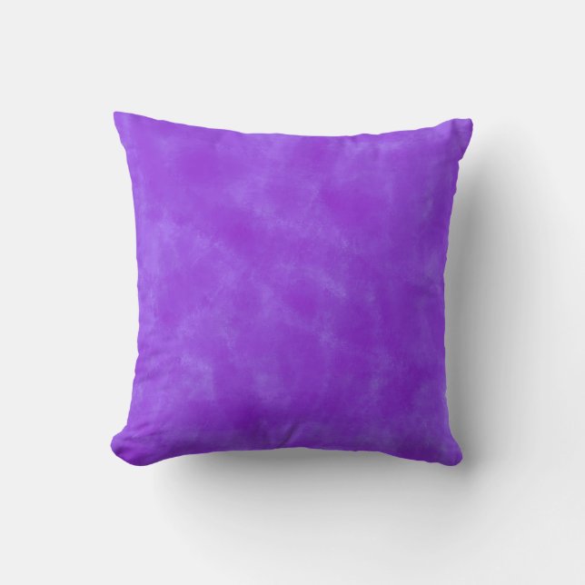 Purple Watercolor Painting Cushion (Front)