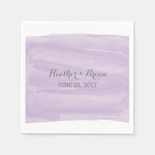 Purple Watercolor Paper Napkins