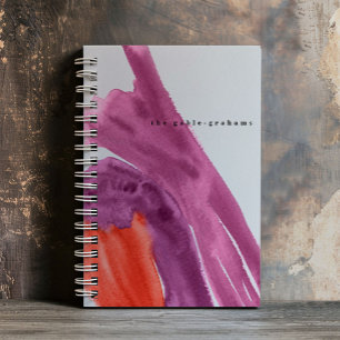 Purple Watercolor Personalised Journal