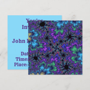 Purple Watercolor Speckle Invitation