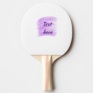Purple watercolor splashes add text here custom pe ping pong paddle