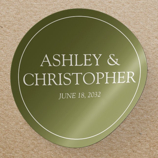 Purple Watercolor Wildflower Wedding Classic Round Sticker (Creator Uploaded)