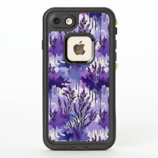 Purple Watercolor with Florals