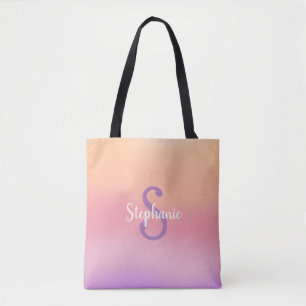 Purple Watercolors Tote Bag
