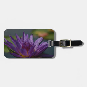 Purple Waterlily Luggage Tag