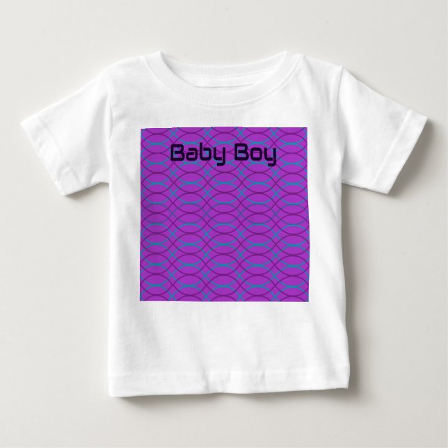 Purple Waves  Baby T-Shirt (Front)