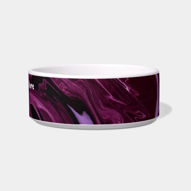 Purple Waves, Pet Bowl (Right)