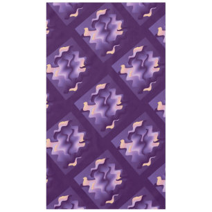 Purple waves tablecloth