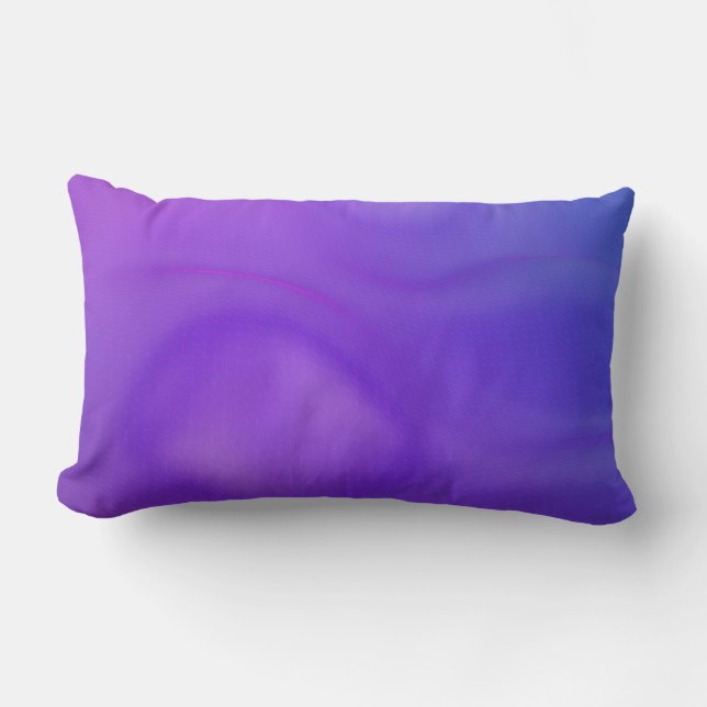 Purple wavy background lumbar cushion (Front)