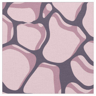 Purple Wavy Water Ripple Repeating Pattern Fabric
