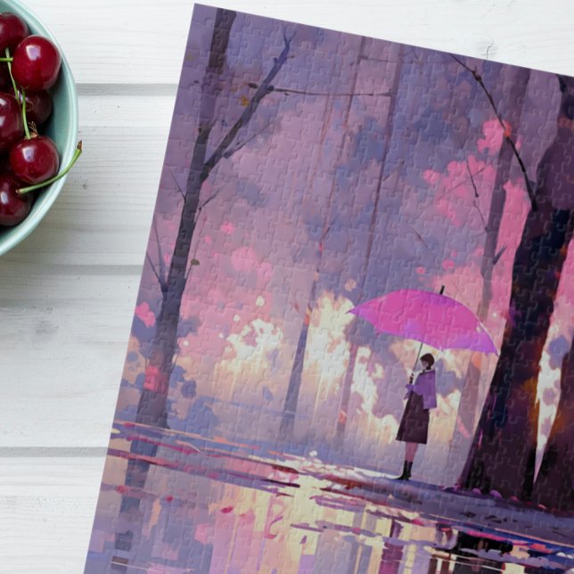 Purple Weather Anime Impressionism Jigsaw Puzzle (Creator Uploaded)