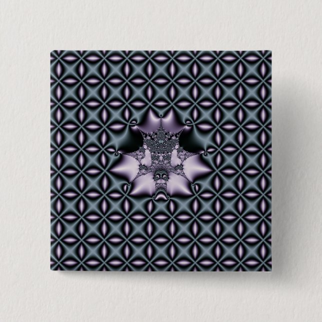Purple Web 15 Cm Square Badge (Front)