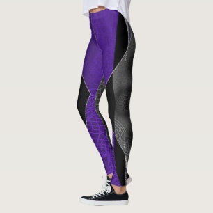 Purple Web Leggings