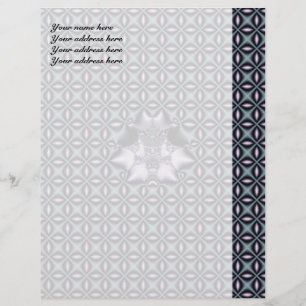 Purple Web Letterhead Template