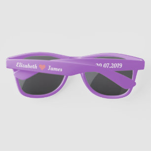 Purple Wedding Favour Sunglasses