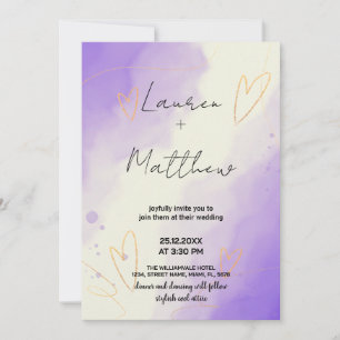 Purple Wedding Invitations
