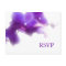 Purple Wedding RSVP Postcard
