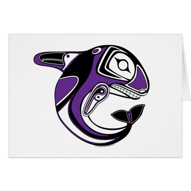 Purple Whale Totem Card (Front Horizontal)