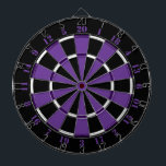 Purple White and Black Dartboard<br><div class="desc">Purple White and Black Dartboard.
Striped Hope⢠is your online store for a variety unique designs and gifts.</div>