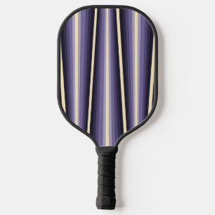 Purple White Chevron Pattern Pickleball Paddle