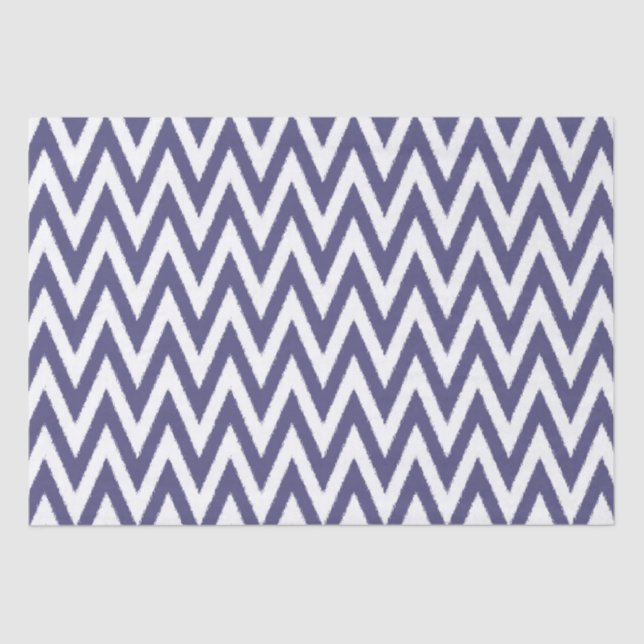 Purple White Chevron Tissue Paper (Front)